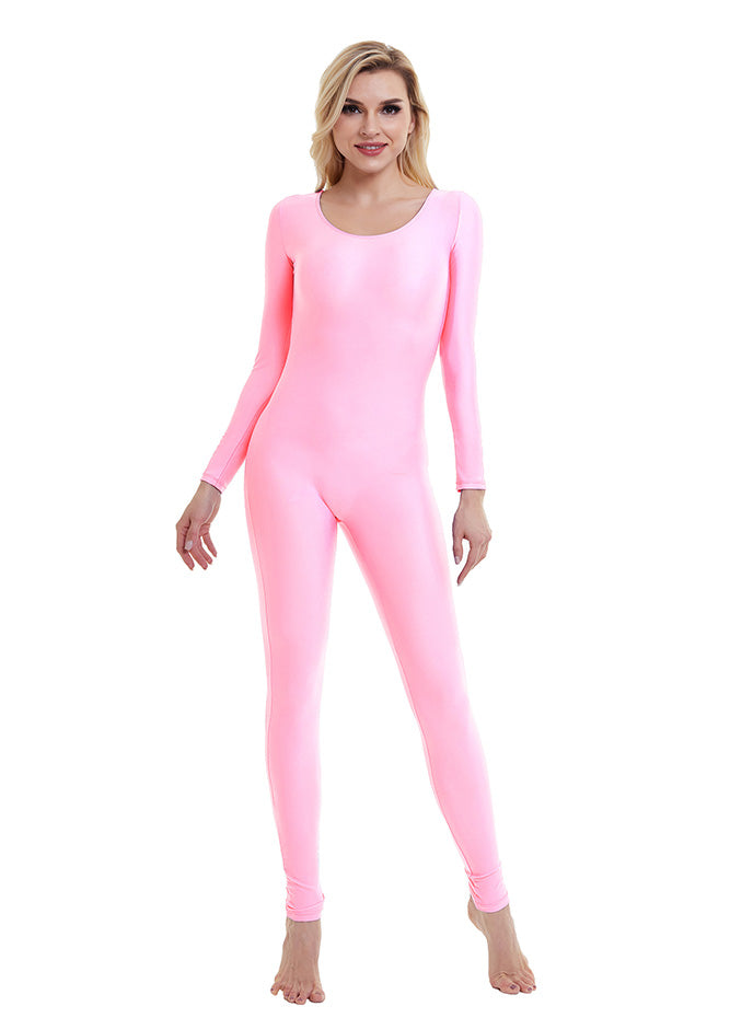 Long-sleeved Bodysuit - Pink - Ladies
