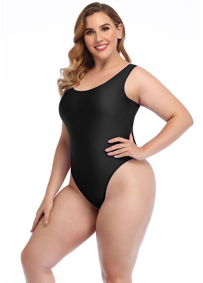 speerise Women Neon Plus Size Tummy Control Swimsuit Bodysuit, One