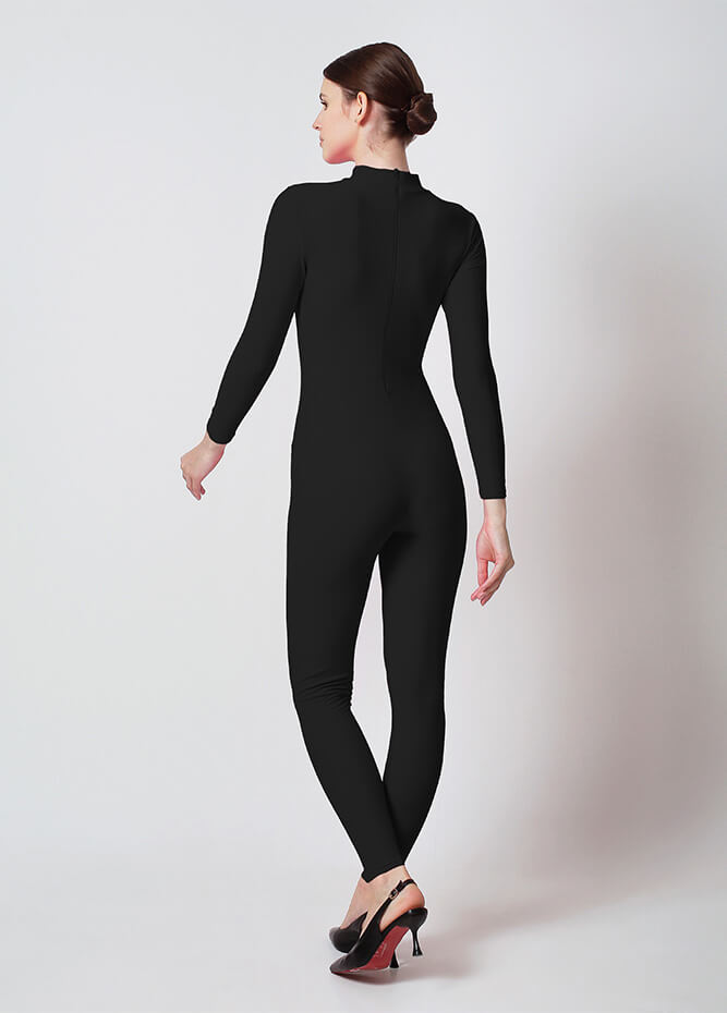 Womens Turtleneck Long Sleeve Unitard