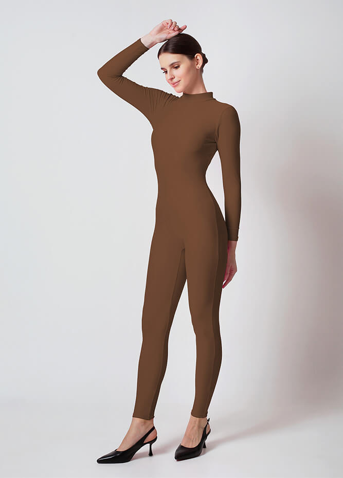 Speerise Turtleneck Long Sleeve Unitard