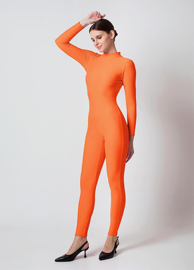 Womens Turtleneck Long Sleeve Unitard