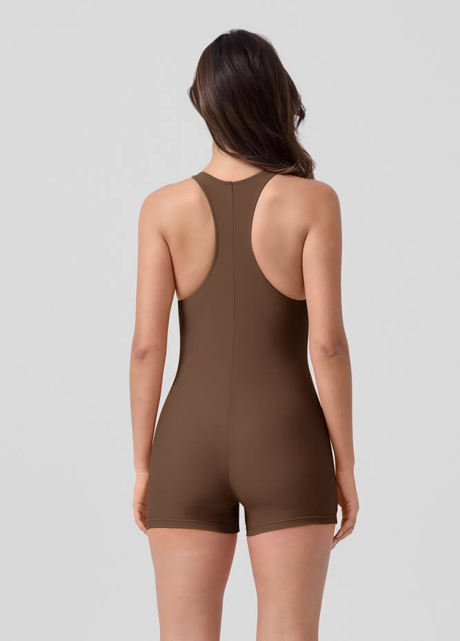 Fitness Workout Spandex Romper Bodysuit