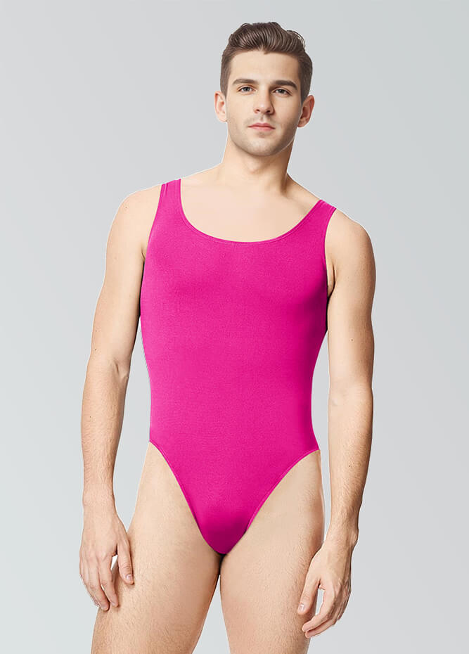 80s Mens Tank Thong Leotard