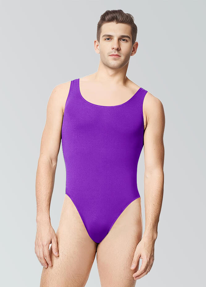 80s Mens Tank Thong Leotard