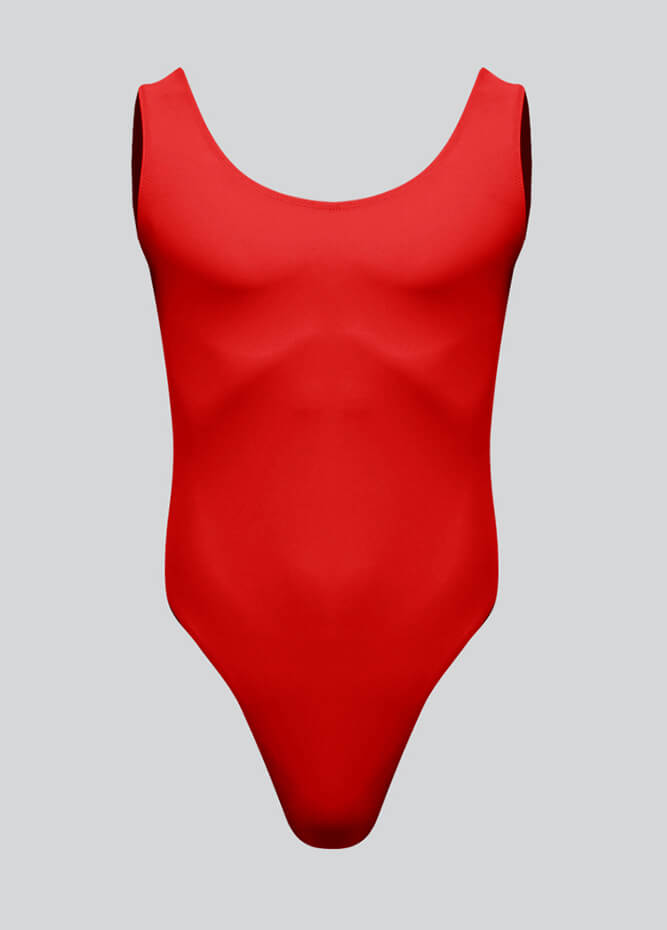 80s Mens Tank Thong Leotard