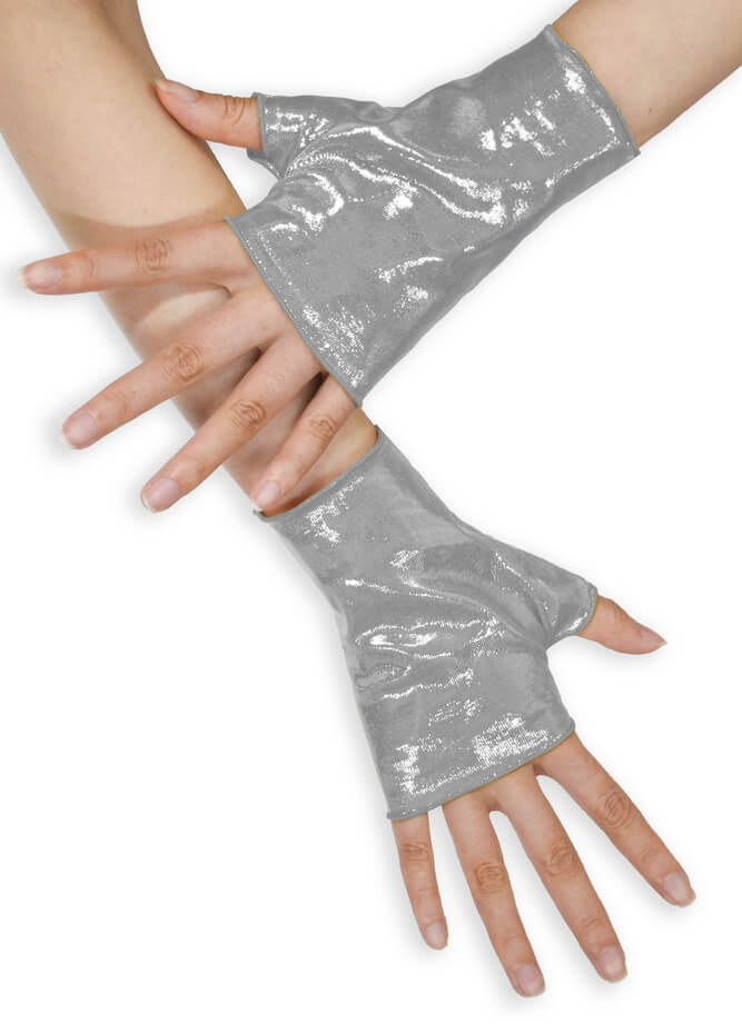 Mystique Metallic Fingerless Gloves