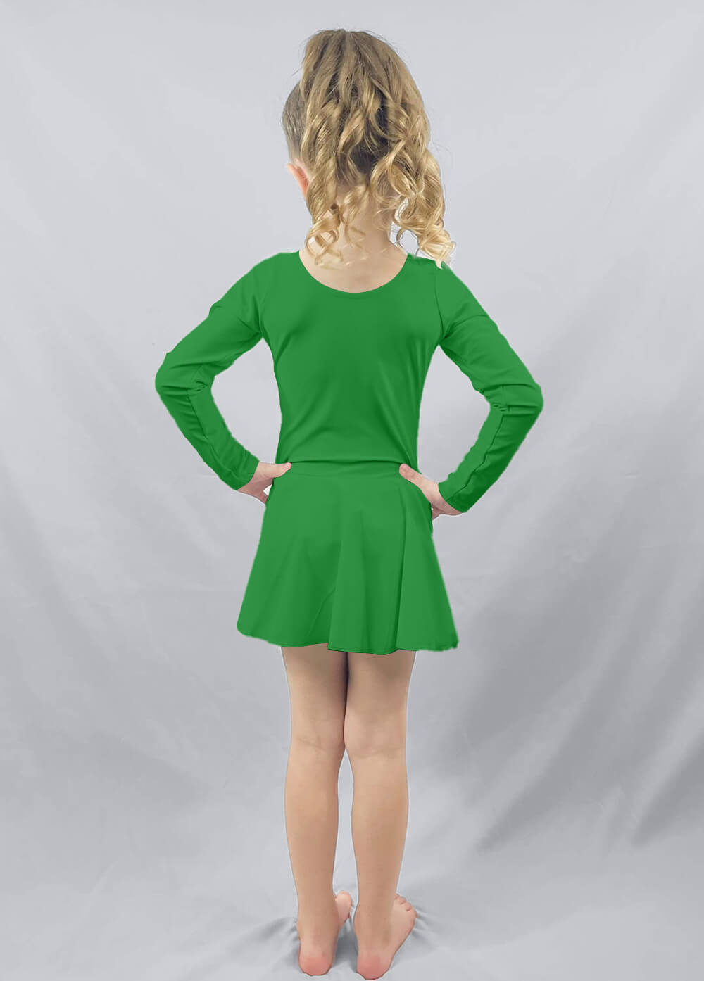 Speerise Long Sleeve Ballet Dance Leotard with Skirt