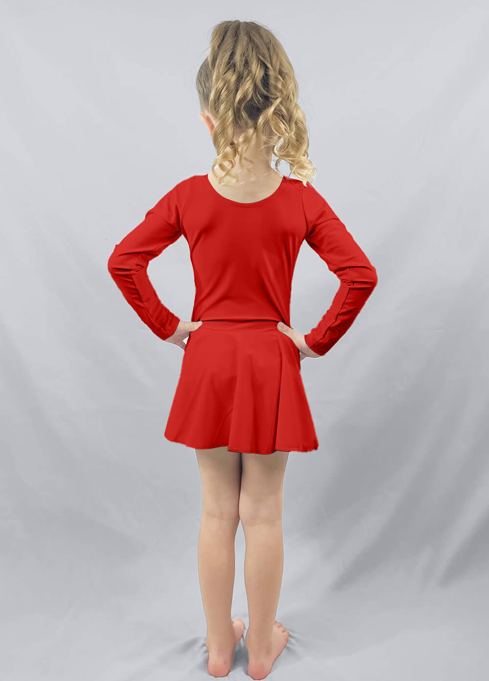 Speerise Long Sleeve Ballet Dance Leotard with Skirt