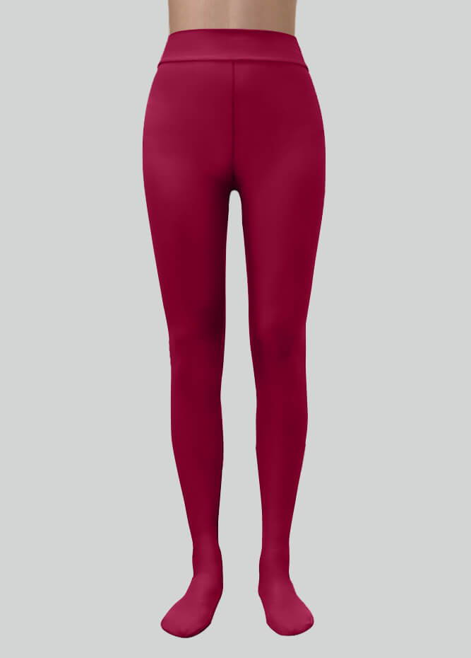 Spandex High Waisted Footed Leggings