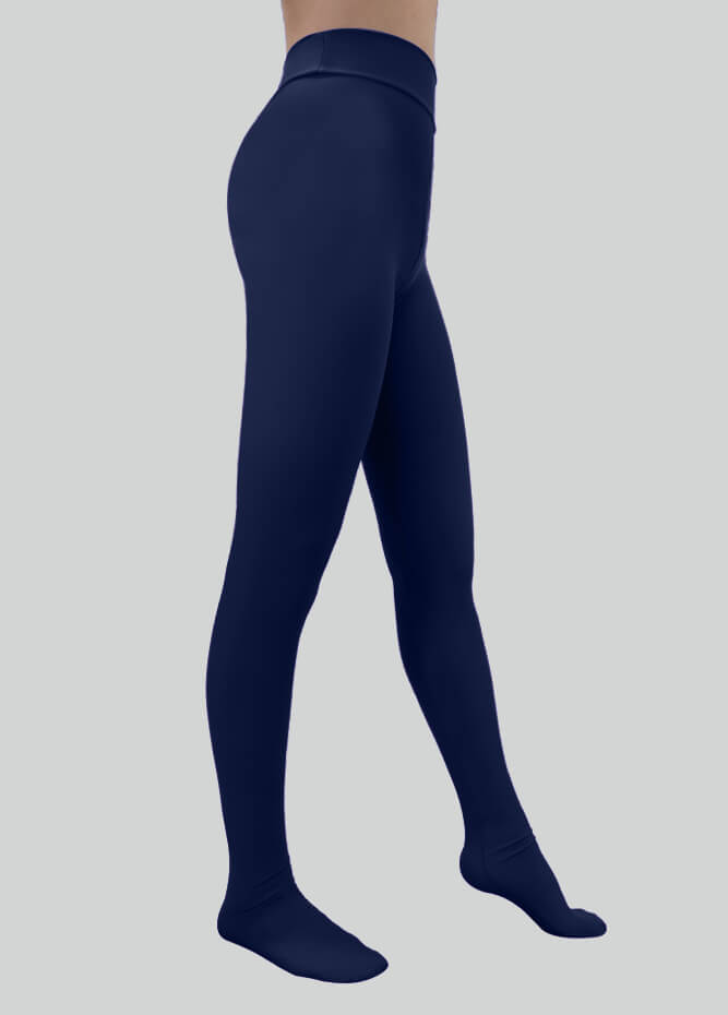 Spandex High Waisted Footed Leggings