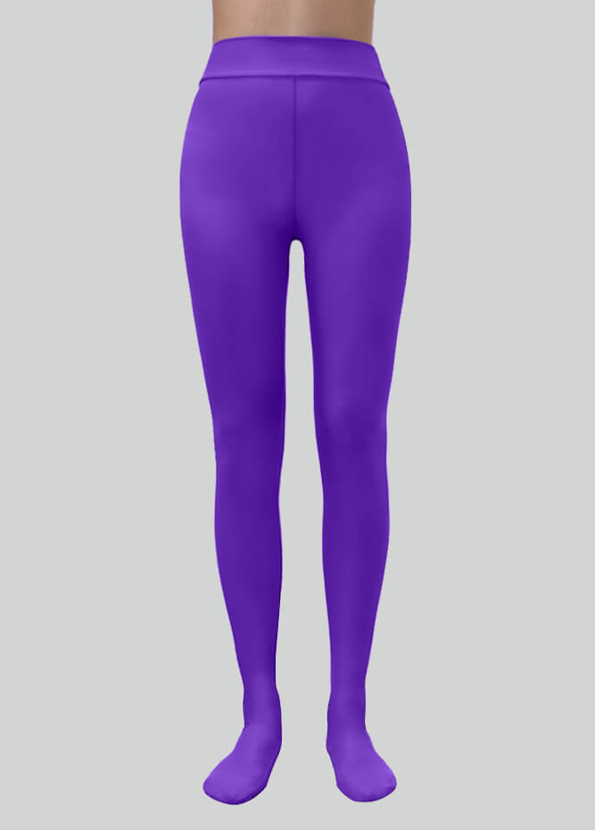 Spandex High Waisted Footed Leggings