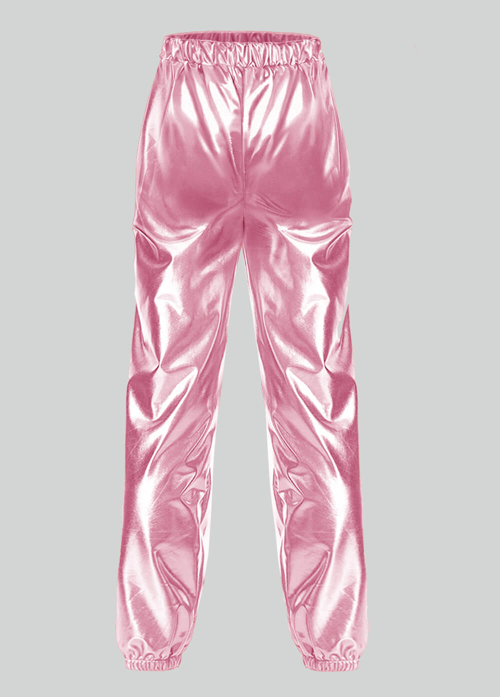 Mens Metallic Shiny Party Pants with Pockets