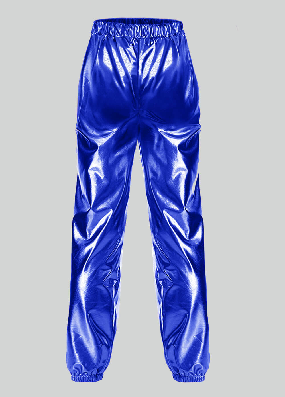 Mens Metallic Shiny Party Pants with Pockets