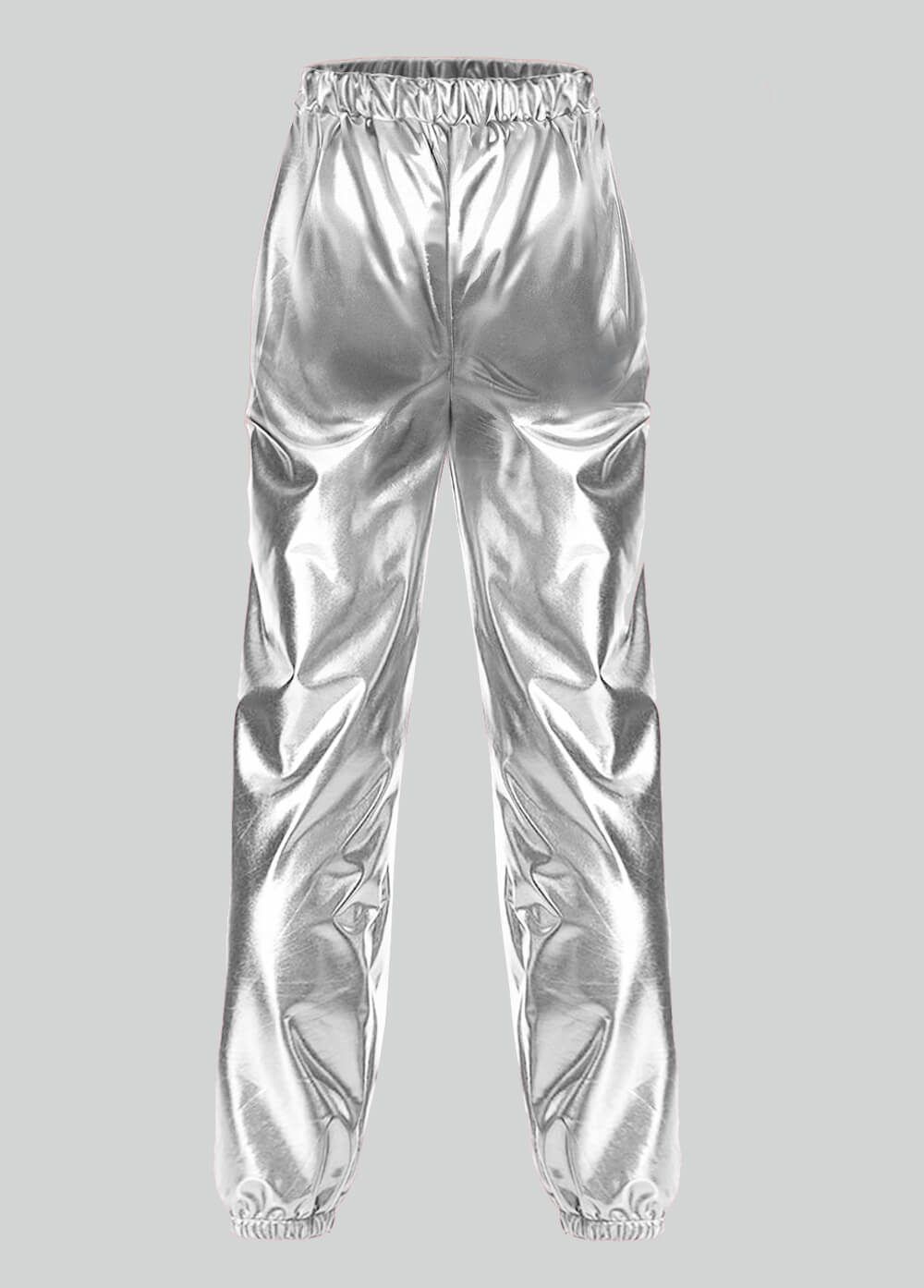 Mens Metallic Shiny Party Pants with Pockets