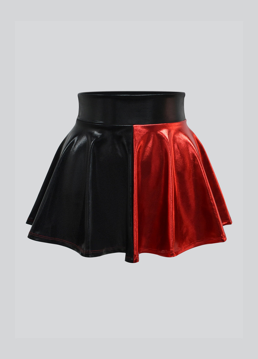 Harley Quinn Black Waistband Mini Circle Skirt