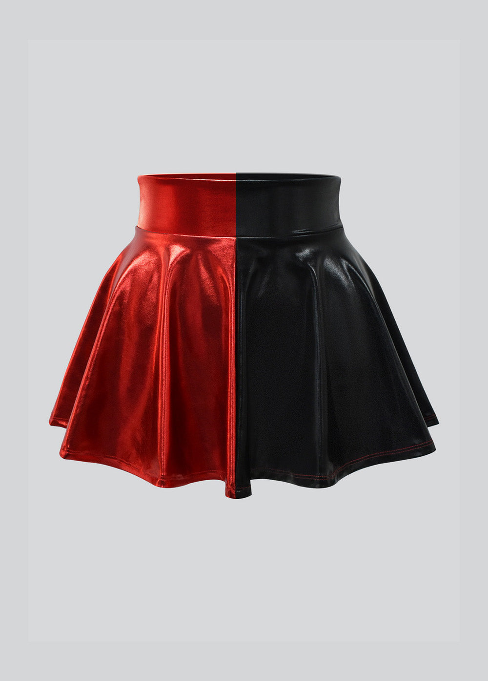 Harley Quinn Two-Tone Mini Circle Skirt