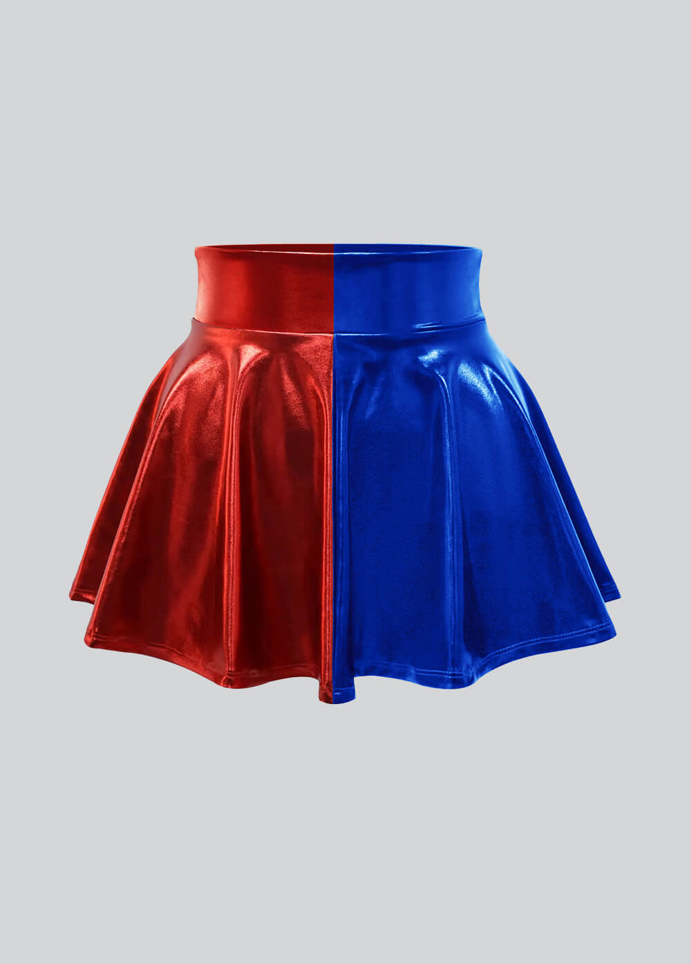 Harley Quinn Two-Tone Mini Circle Skirt