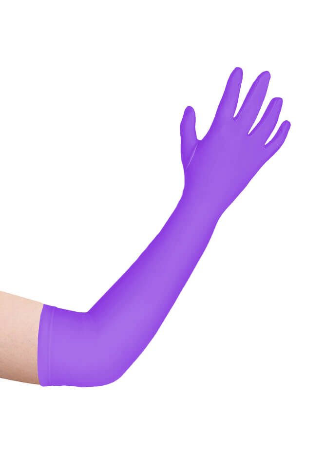 Long Matte Seamless Spandex Gloves