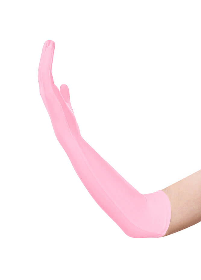 Long Matte Seamless Spandex Gloves