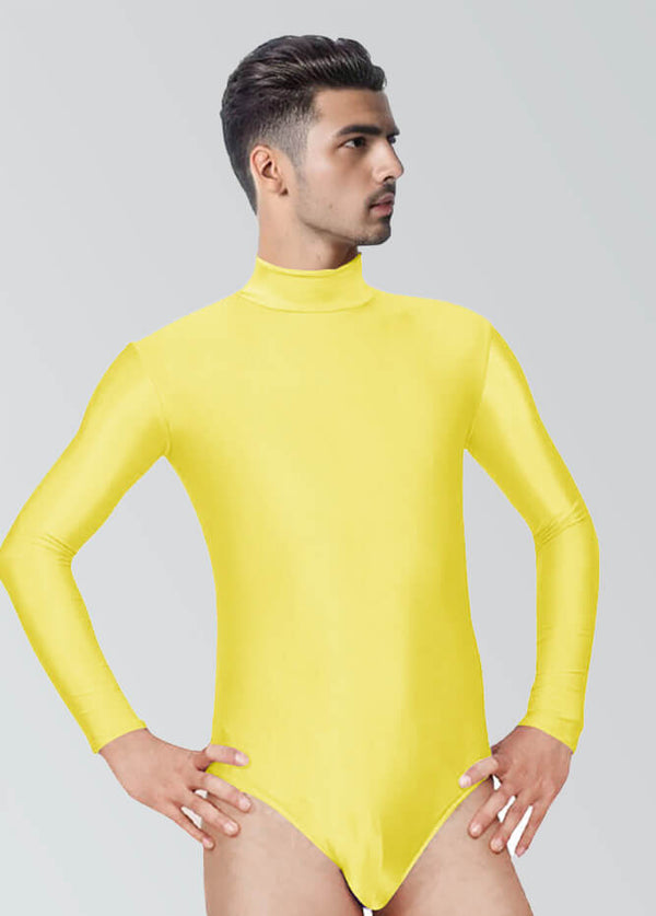 Long Sleeve Turtleneck Leotard For Men 4593