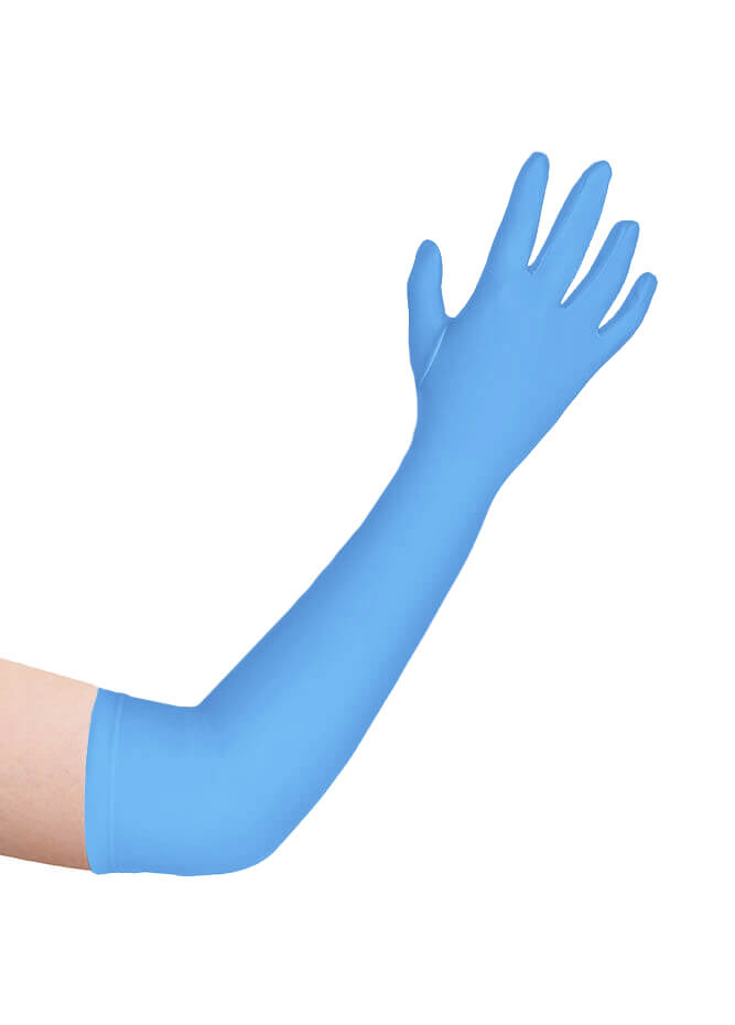 Long Matte Seamless Spandex Gloves