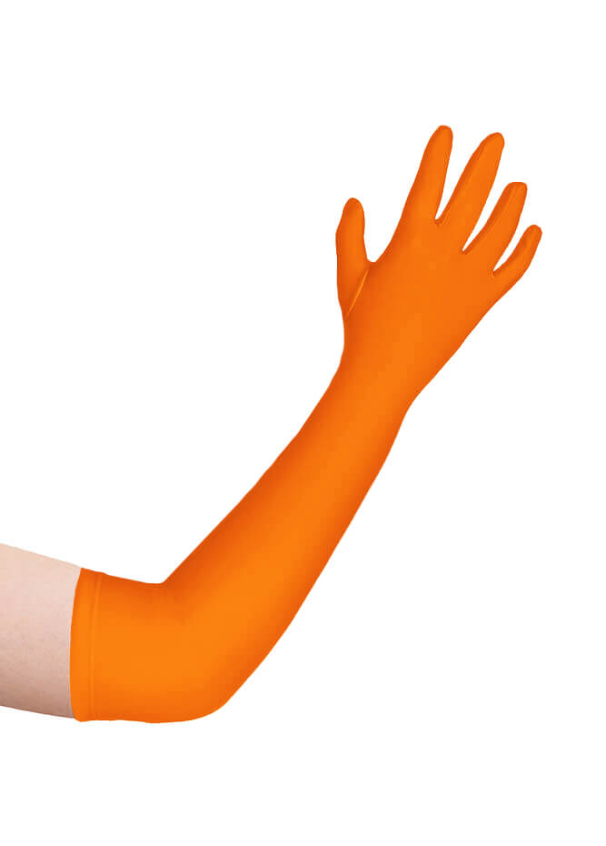 Long Matte Seamless Spandex Gloves