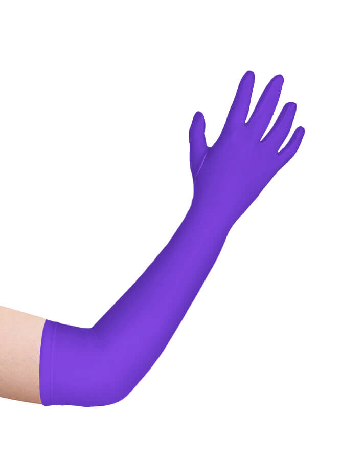 Long Matte Seamless Spandex Gloves