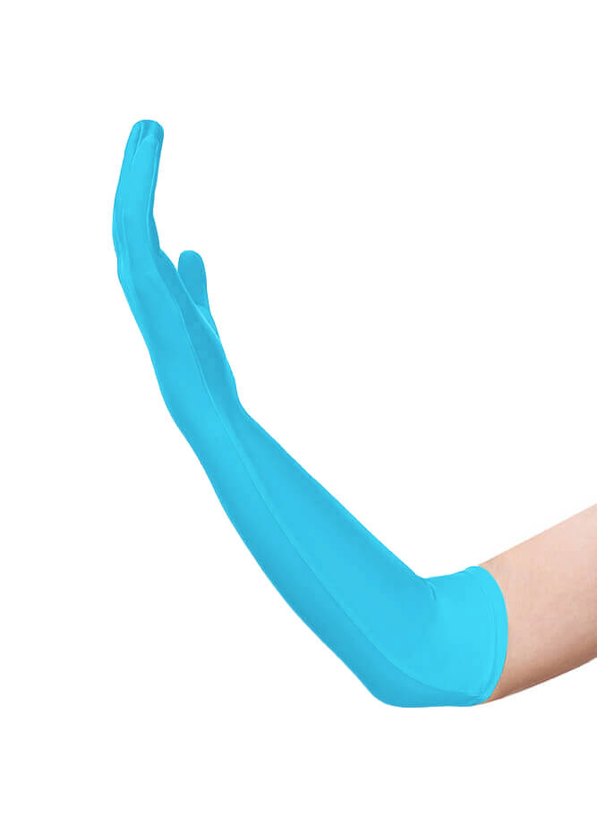 Long Matte Seamless Spandex Gloves