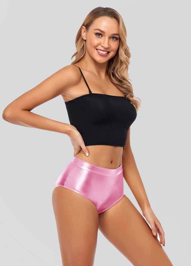 Womens Metallic Mid-Rise Booty Shorts