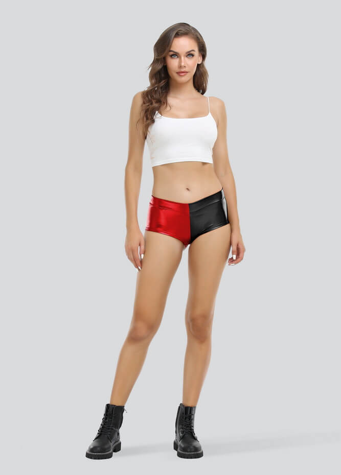 Harley Quinn Costume Rave Shorts