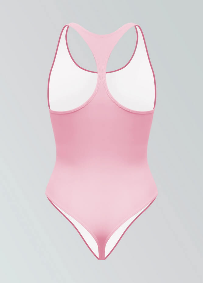 Womens Racerback Fitness Thong Leotard