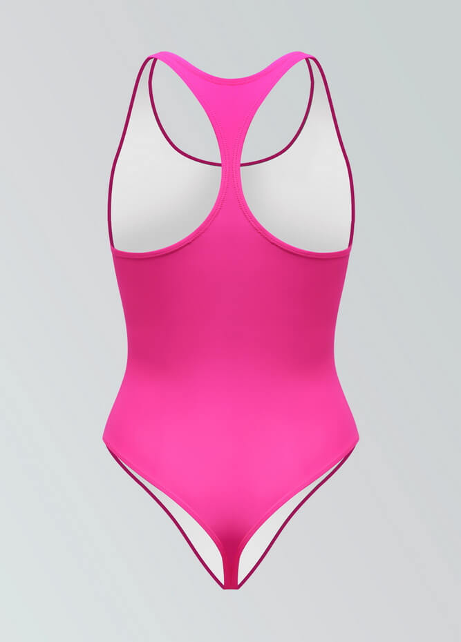 Womens Racerback Fitness Thong Leotard