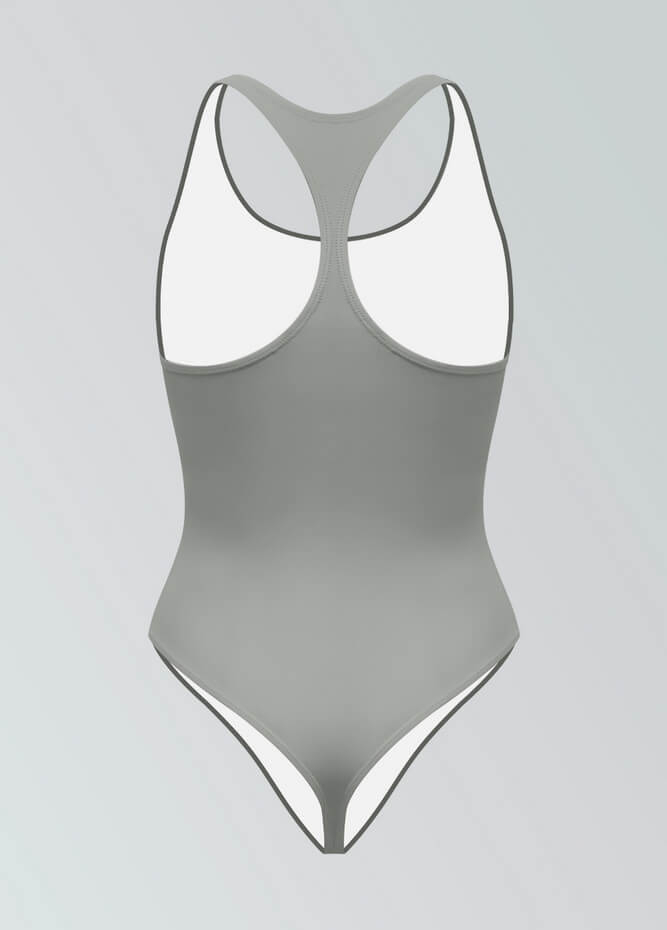 Womens Racerback Fitness Thong Leotard