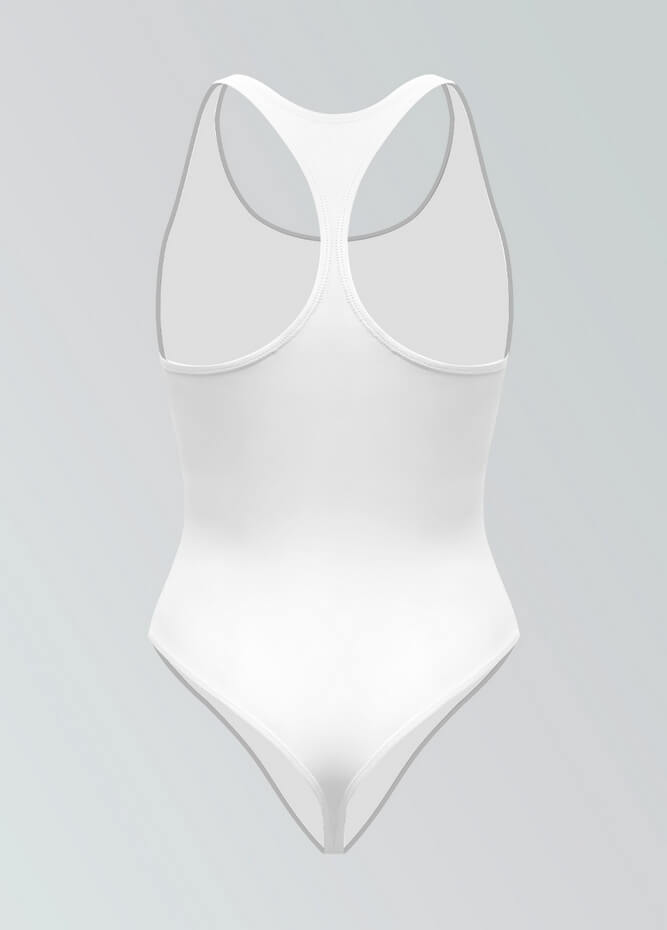 Womens Racerback Fitness Thong Leotard