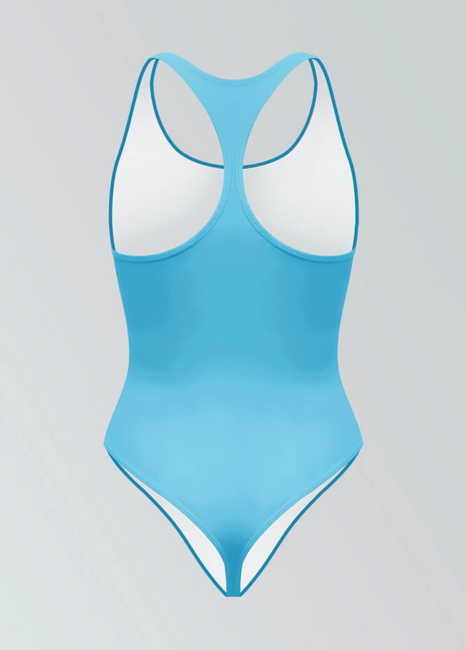 Womens Racerback Fitness Thong Leotard