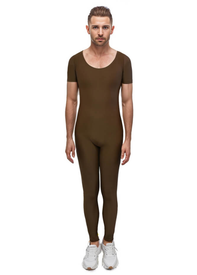 Mens Tank Top Scoop Neck Sleeveless Unitards