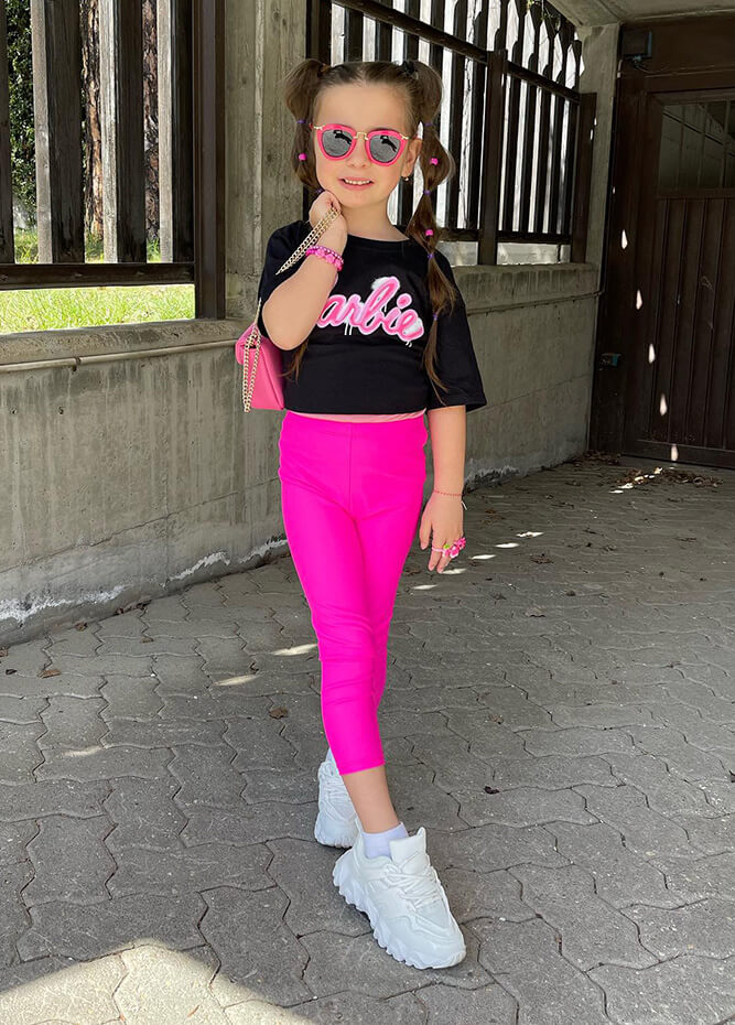 Buy Re Tech UKKids Girls High Waisted Gymnastic Dance Leggings Neon  Footless Ballet Stretch Elasticated Childrens Lycra Tights Online at  desertcartINDIA