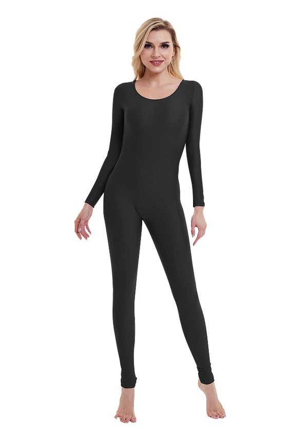 Womens Long Sleeve Unitard Jumpsuit Speerise