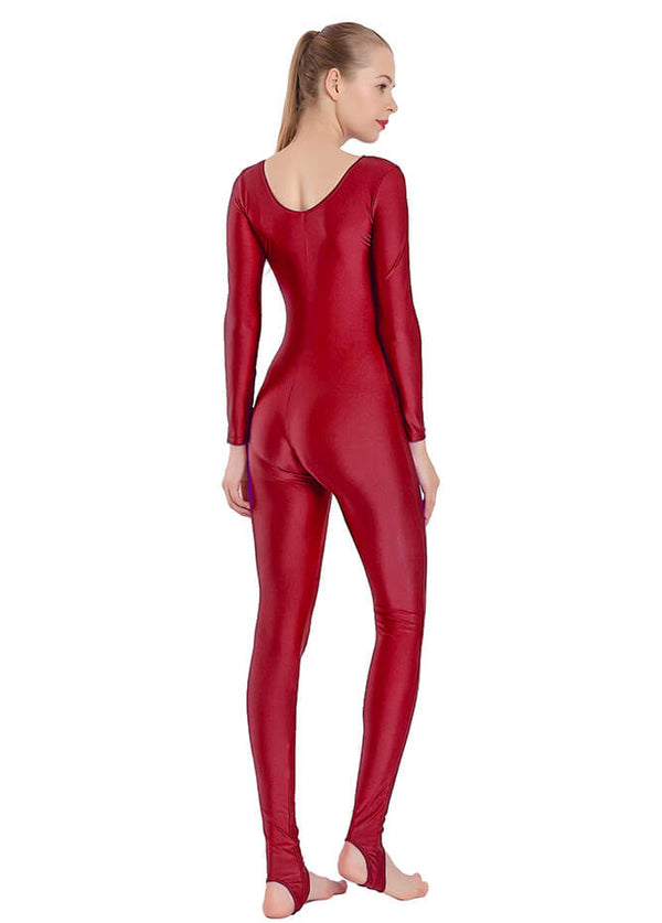 Speerise Womens Scoop Neck Unitard With Stirrup 1725