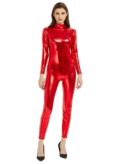 Womens Metallic Unitard Full Body Catsuit | Speerise