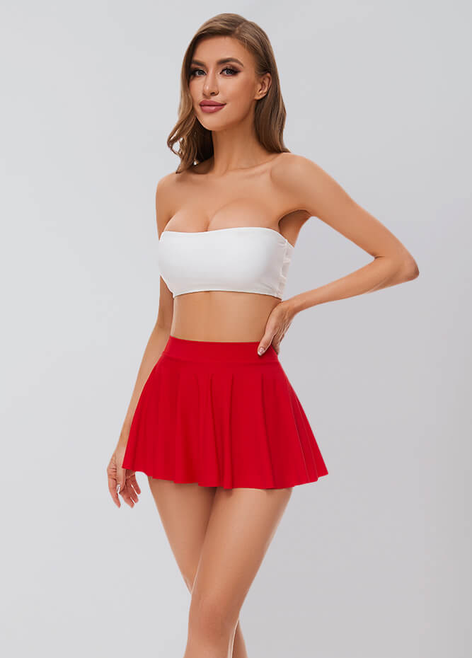 Womens Spandex Skater Mini Skirt