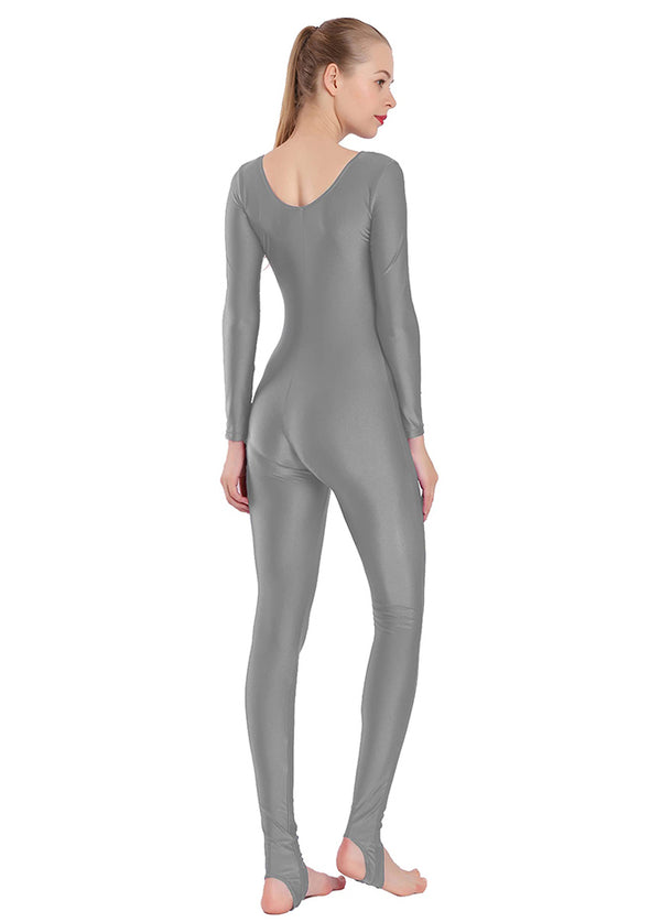 Speerise Womens Scoop Neck Unitard with Stirrup